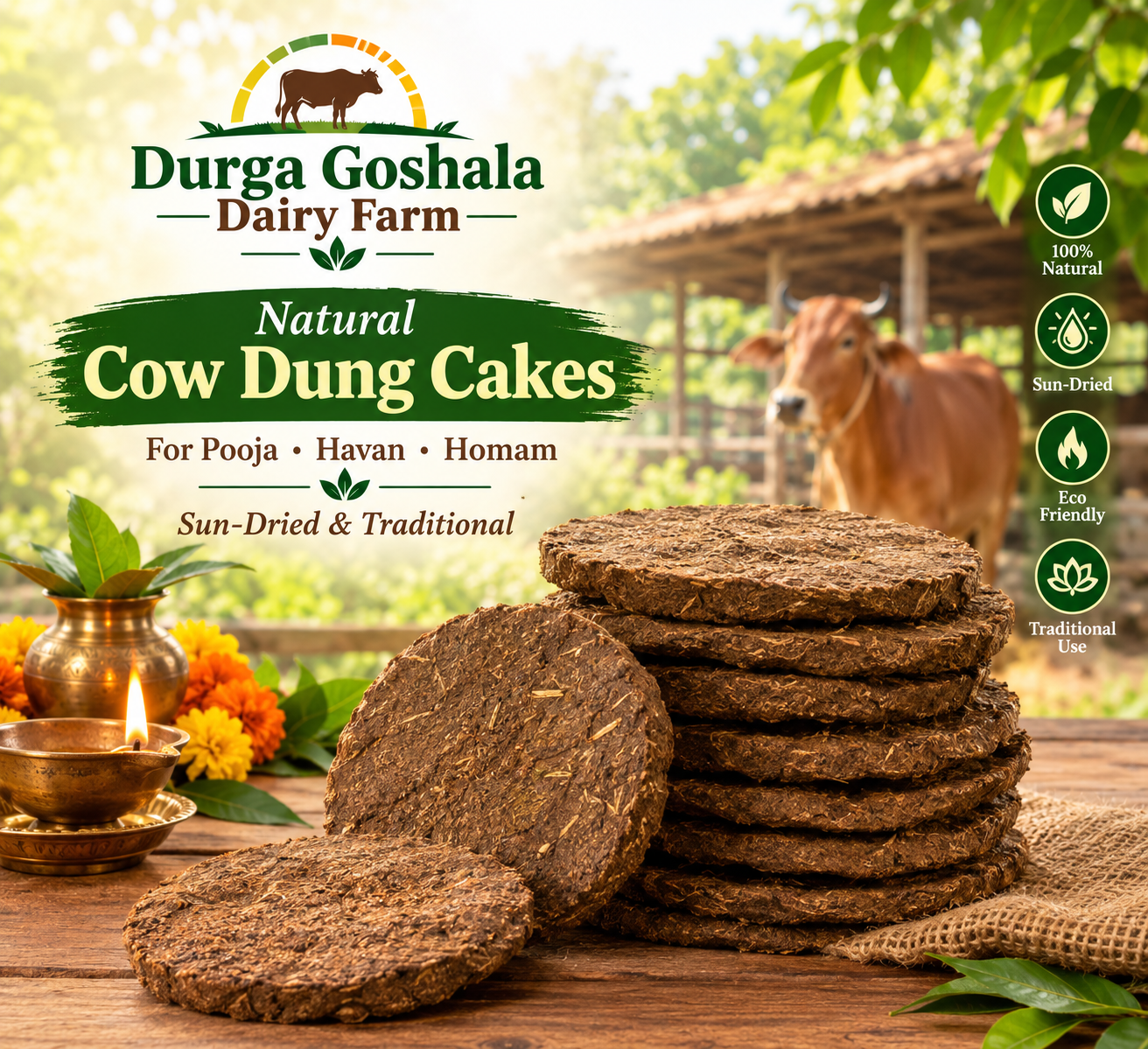 Cow Dung Cakes