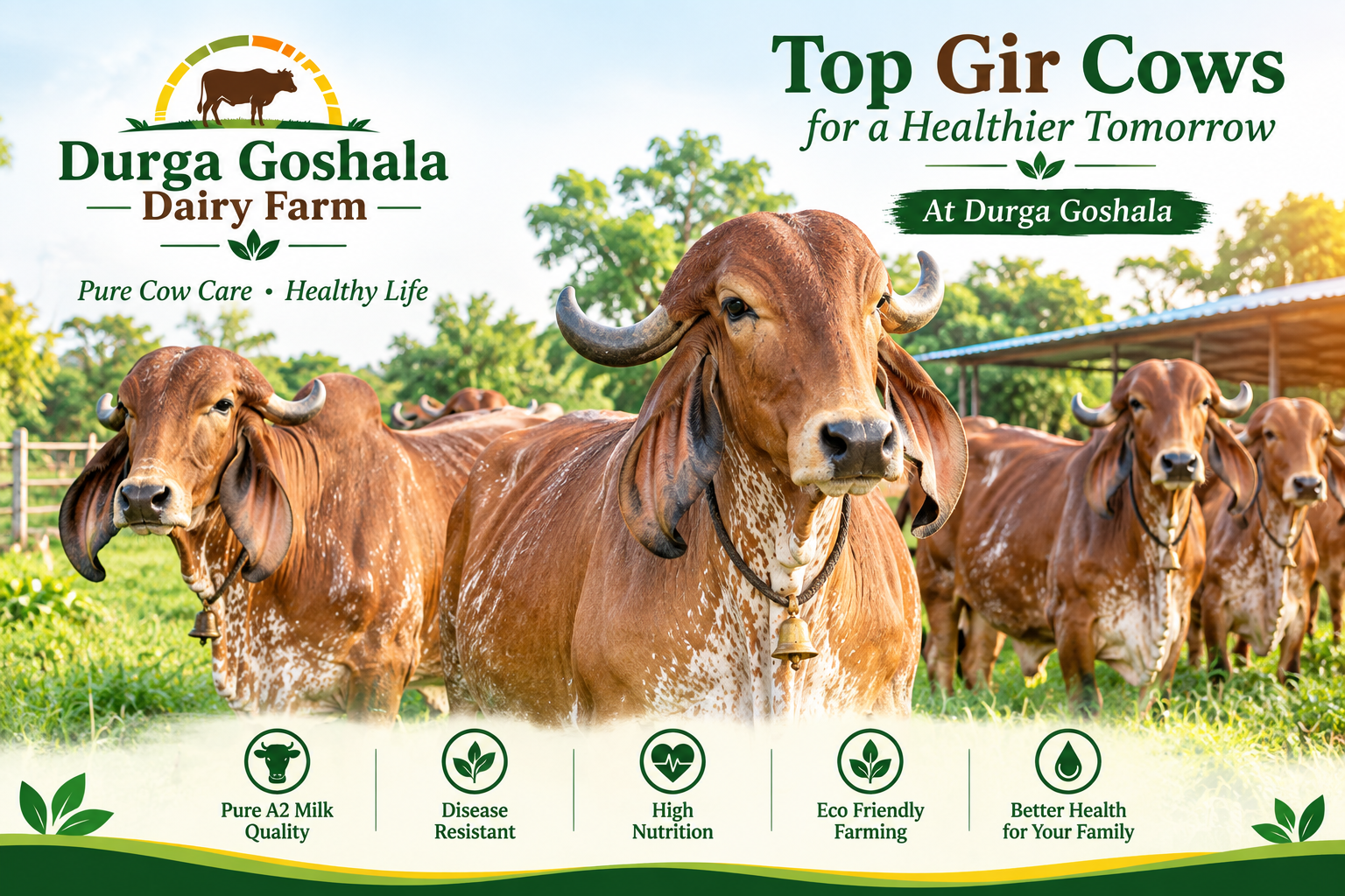 Cows at Durga Goshala